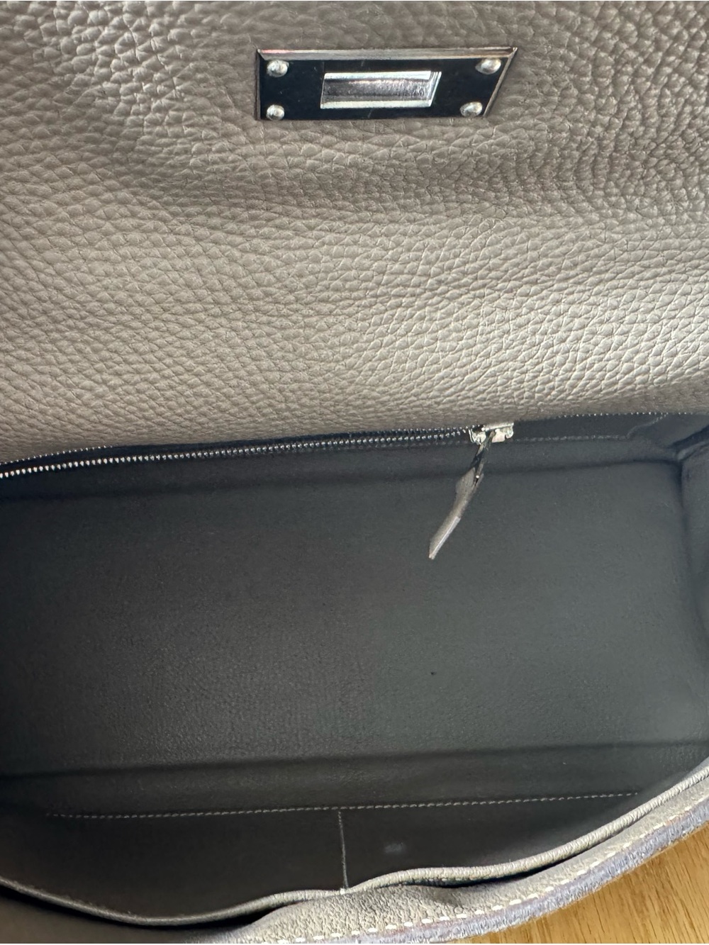 Hermes Kelly 32 Retourne Etoupe Togo in PHW - Picture 10 of 14